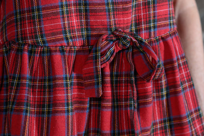 Easel Clothing Red Plaid Peplum Top – Women's Boutique Puff Sleeve Blouse