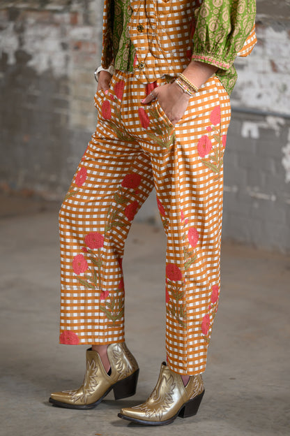 Ivy Jane Gold Barrel Pants for Women