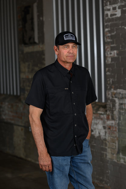 GameGuard Caviar Stock Yard Short Sleeve Shirt – Men's Performance Western Shirt