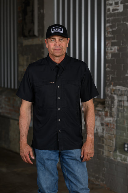GameGuard Caviar Stock Yard Short Sleeve Shirt – Men's Performance Western Shirt
