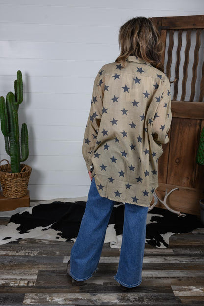 Starburst Top - Navy