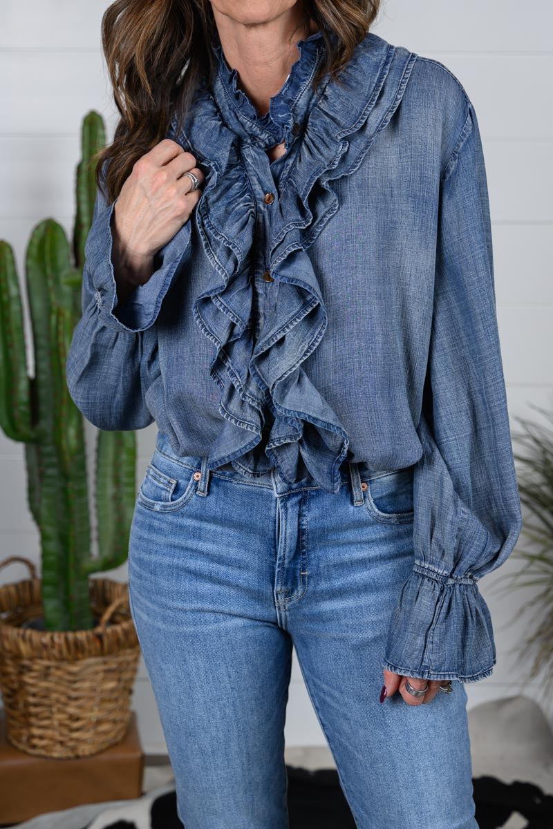 A Ruffle In Time Top