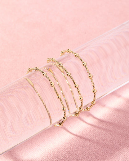 June Gold Beaded Bracelet