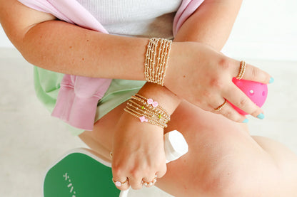 June Gold Beaded Bracelet