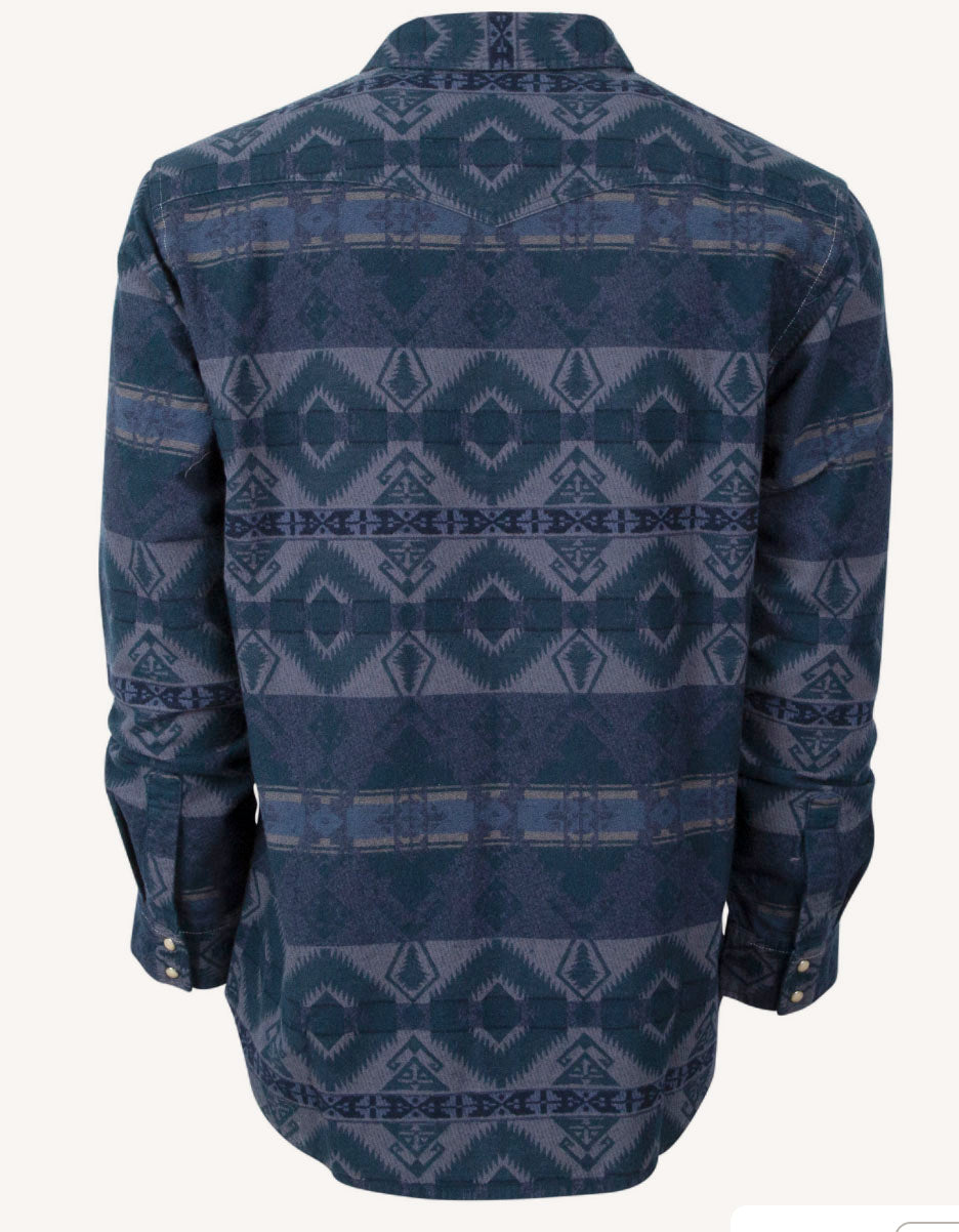 MENS COLT PEARL SNAP LONG SLEEVEE SHIRT - AZTEC