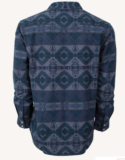 MENS COLT PEARL SNAP LONG SLEEVEE SHIRT - AZTEC