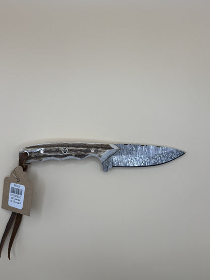 STS Ranch x Exotic Texas Knives 1095 Elk Antler Handmade Knife