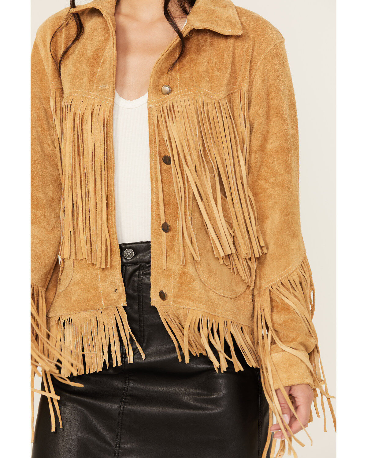 THE ELSA CAMEL SUEDE JACKET