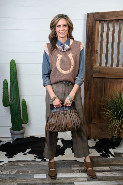 LADIES PARKER DENIM PEARL SNAP SHIRT