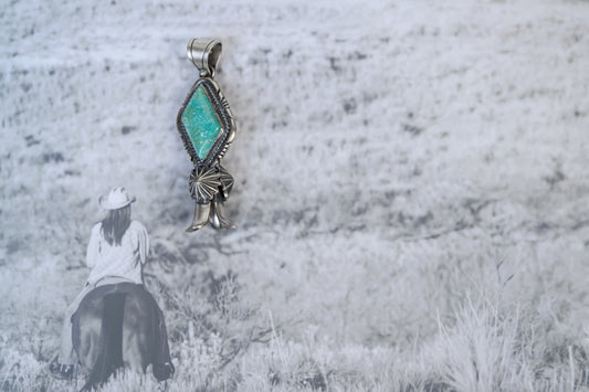Squash Turquoise Pendant