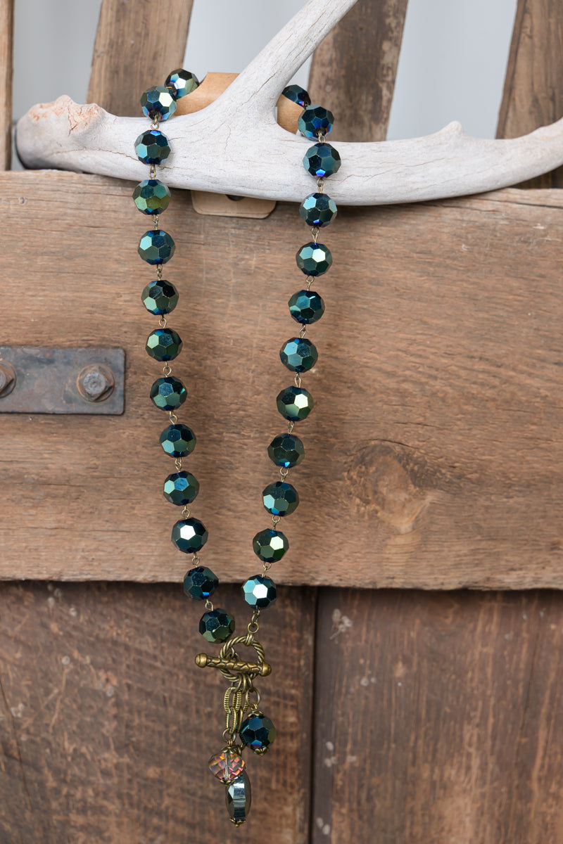 Shades of Teal & Amethyst Necklace