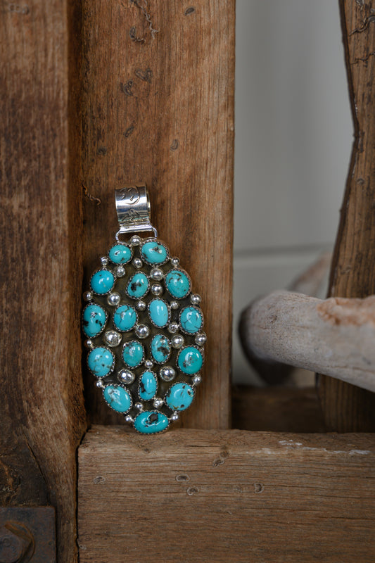 Multi-Stone Turquoise Pendant