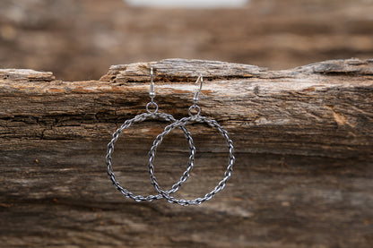 Chain Circle Hoop Earrings