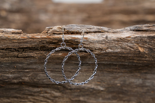 Chain Circle Hoop Earrings