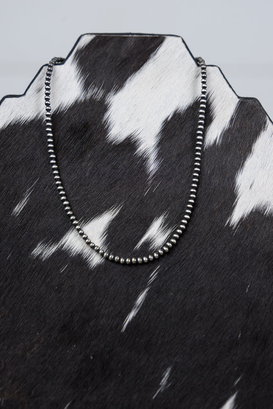 18" 7 mm Sterling Silver Pearls