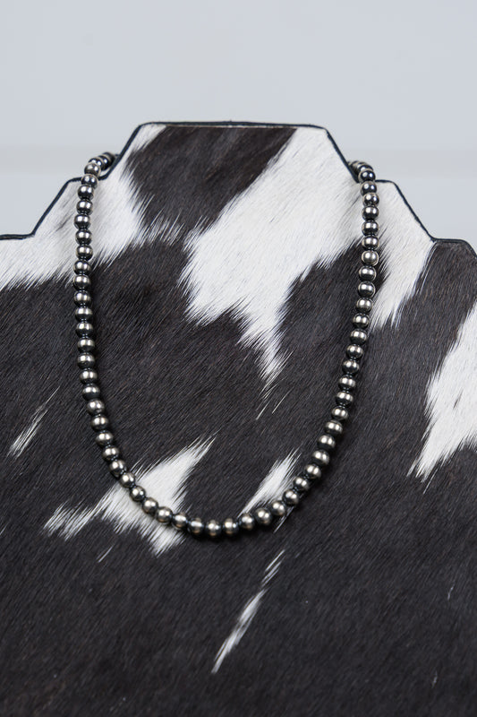 14" 5 mm Sterling Silver Pearls