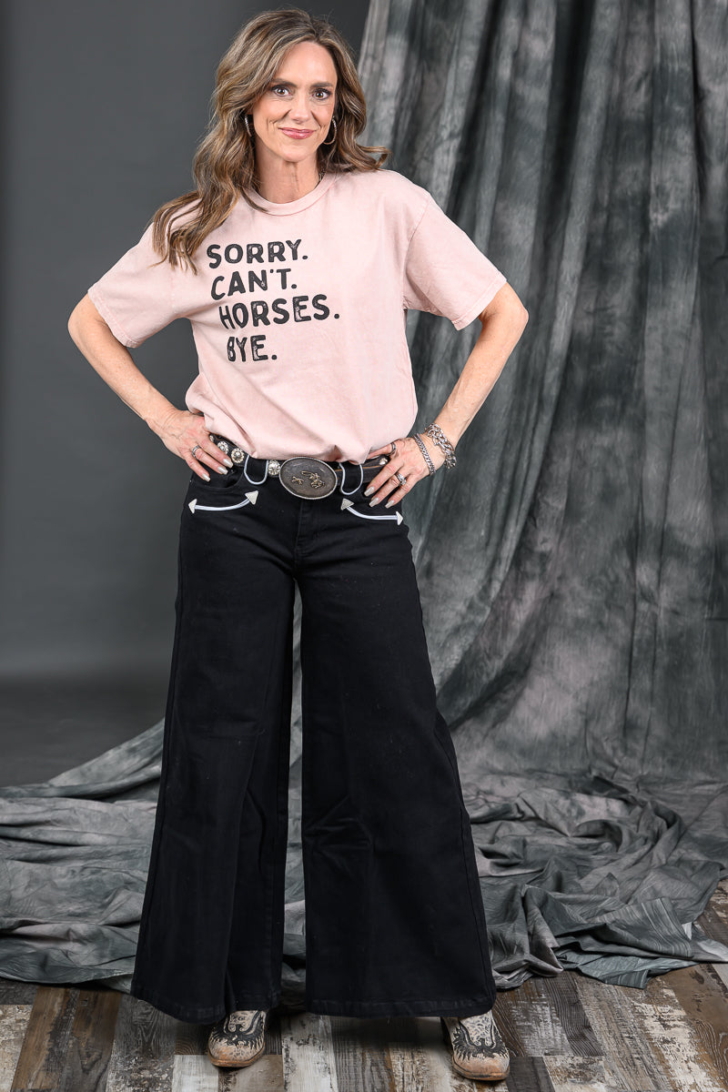 Sorry Can't Horses T-Shirt