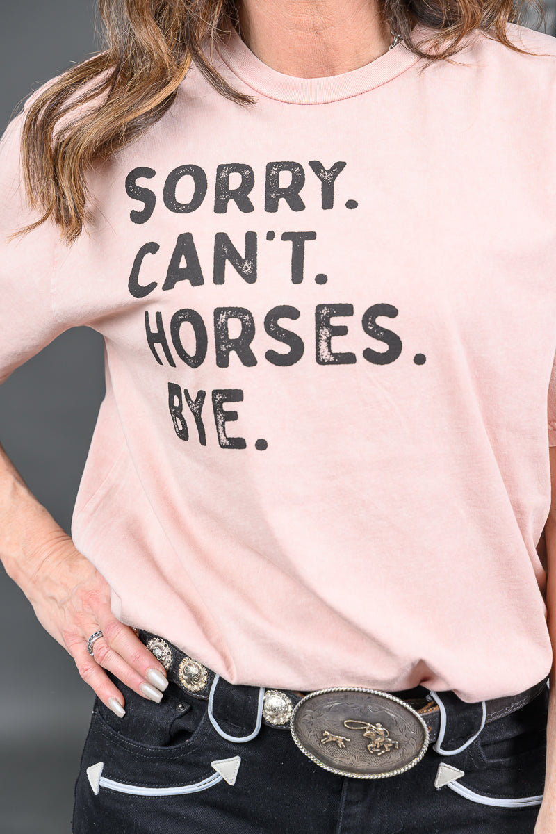 Sorry Can't Horses T-Shirt