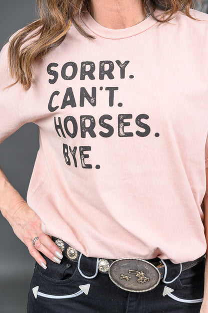 Sorry Can't Horses T-Shirt