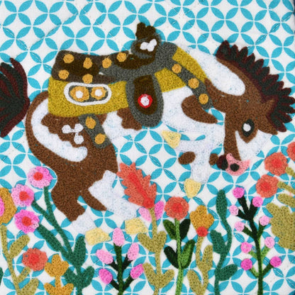 BUCKING HORSE POT HOLDER 8x8