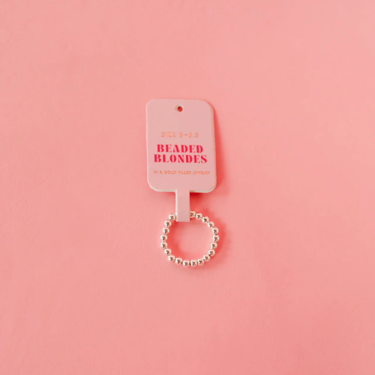 Lauren Beaded Band in Silver