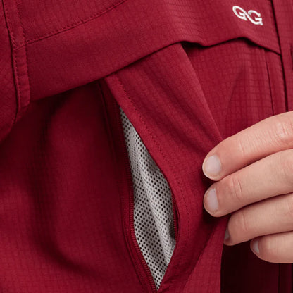 Game Guard Scout Shirt in Oxblood Red – Lightweight Outdoor Performance Shirt