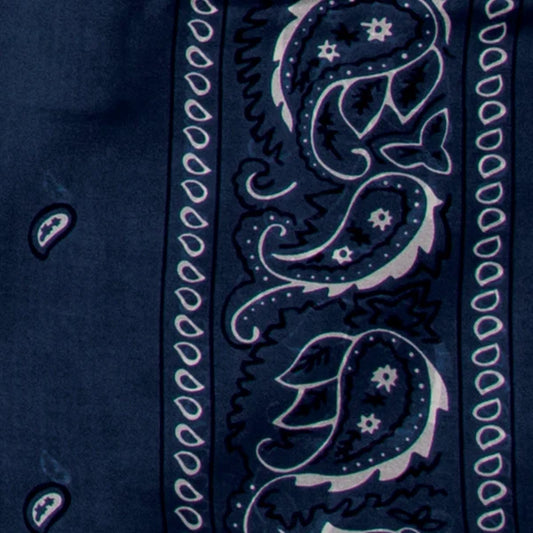 Wyoming Traders 20" Navy Silk Bandana Scarf