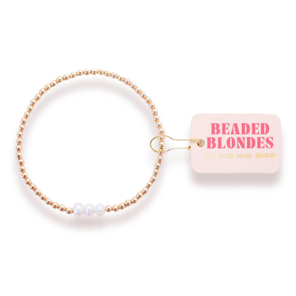 Harper Beaded Bracelet in Gold