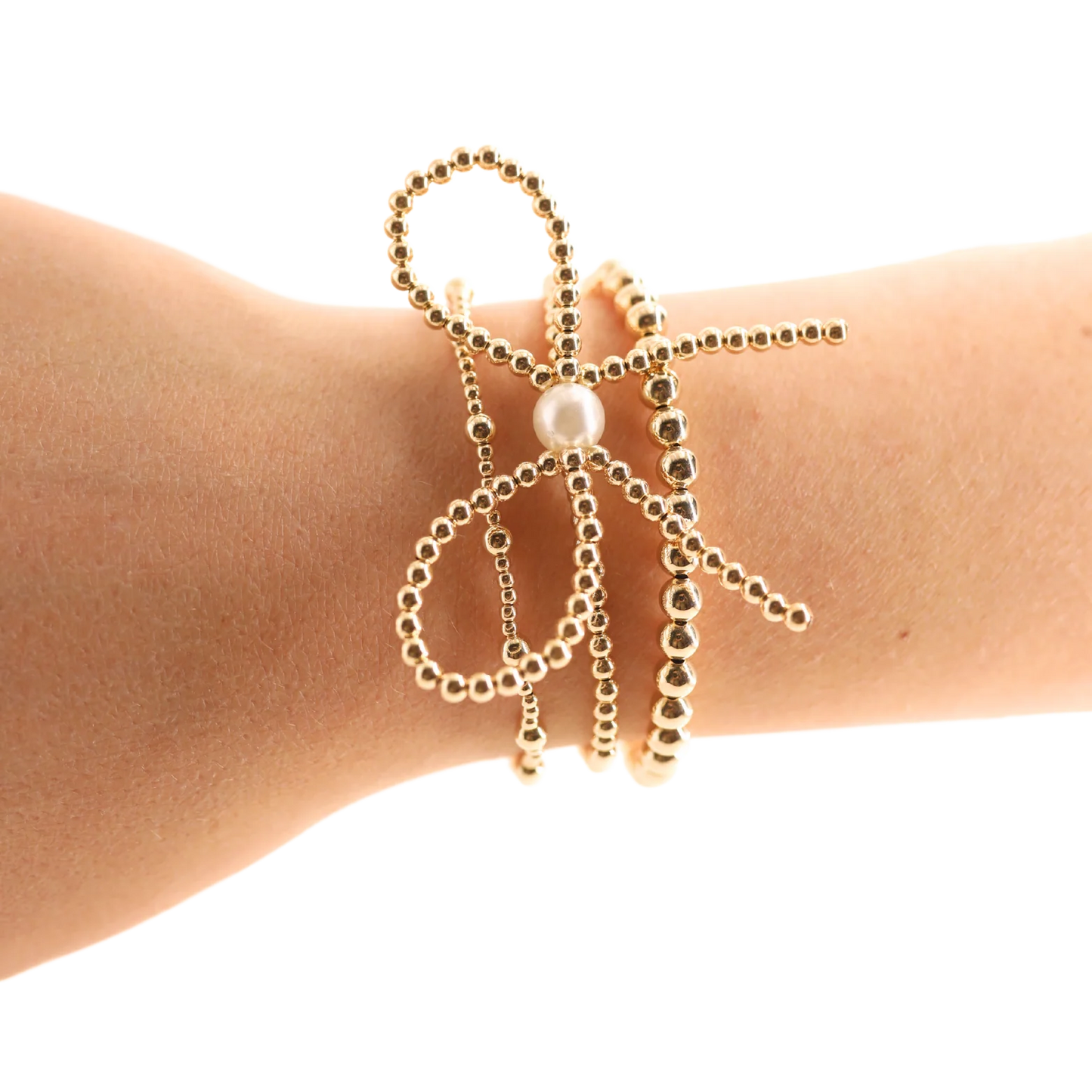 5MM Gold Beaded Bracelet