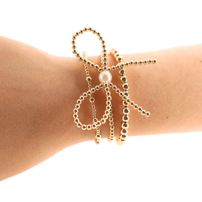 5MM Gold Beaded Bracelet