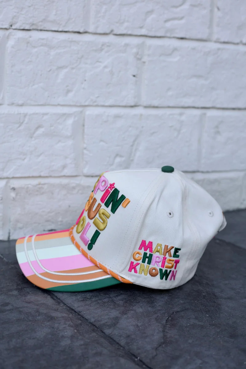 Poppy & Pine Keepin' Jesus Cool Cap – Christian Graphic Hat