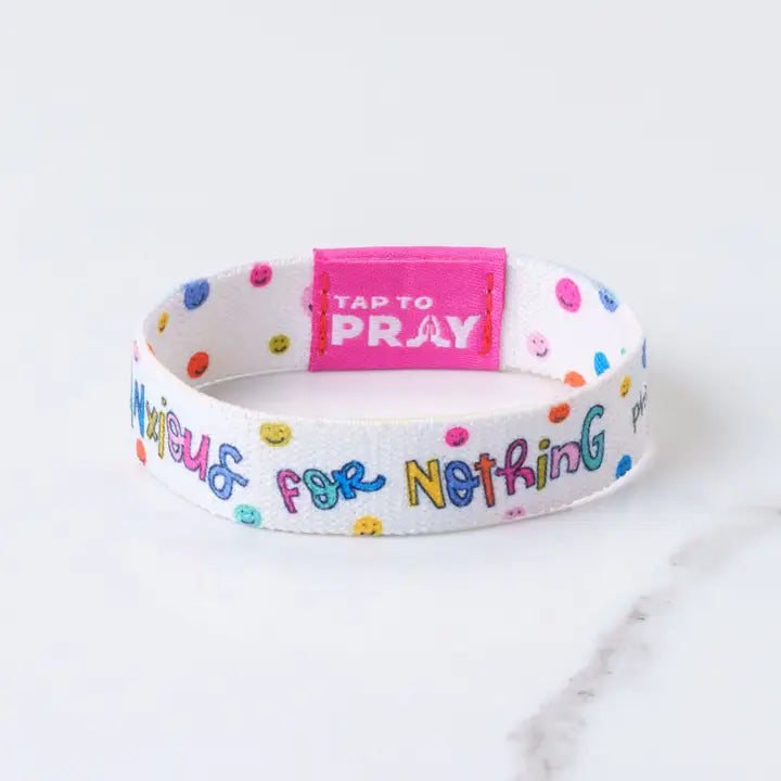 Tap To Pray Wristbands - Anxious For Nothing