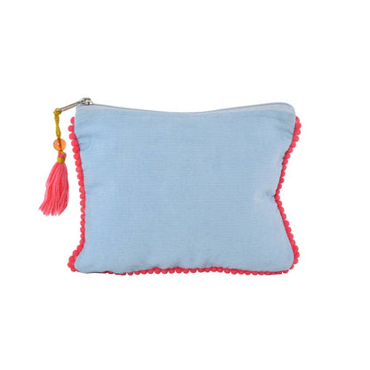 LLAMA CORDUROY POUCH 6x8"