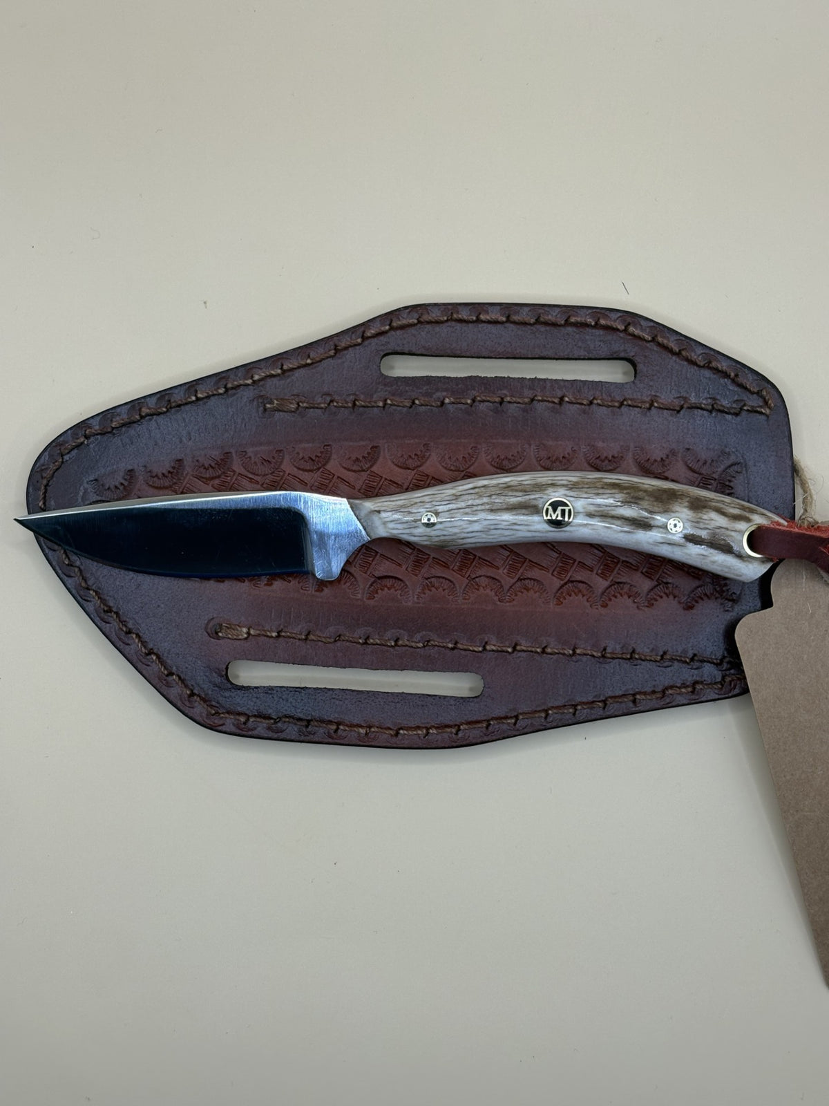 STS Ranch x Exotic Texas Knives Branding Pen D2 Knife with Elk Handle