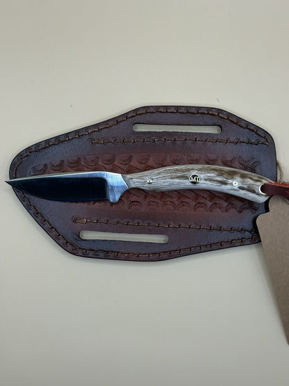 STS Ranch x Exotic Texas Knives Branding Pen D2 Knife with Elk Handle