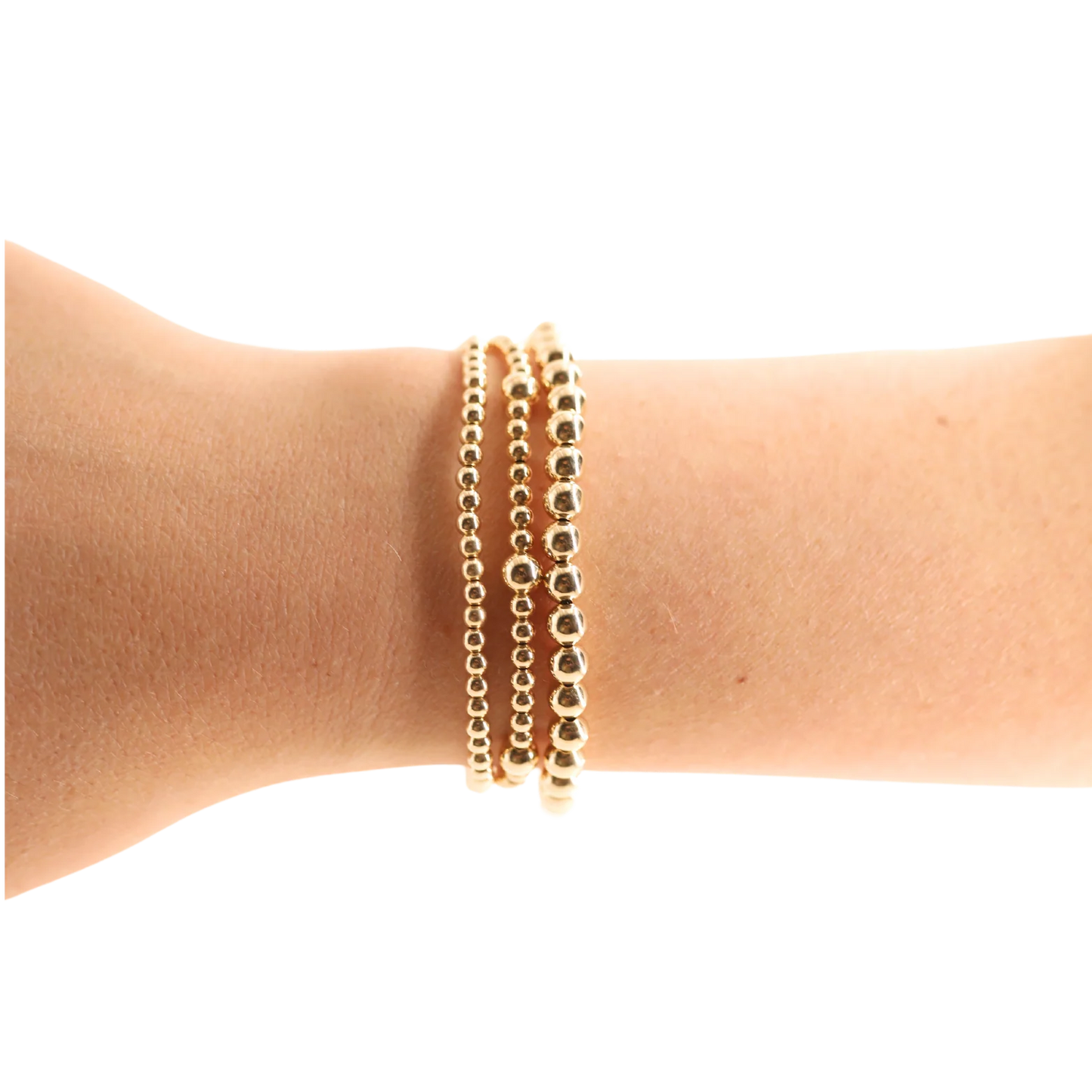 5MM Gold Beaded Bracelet