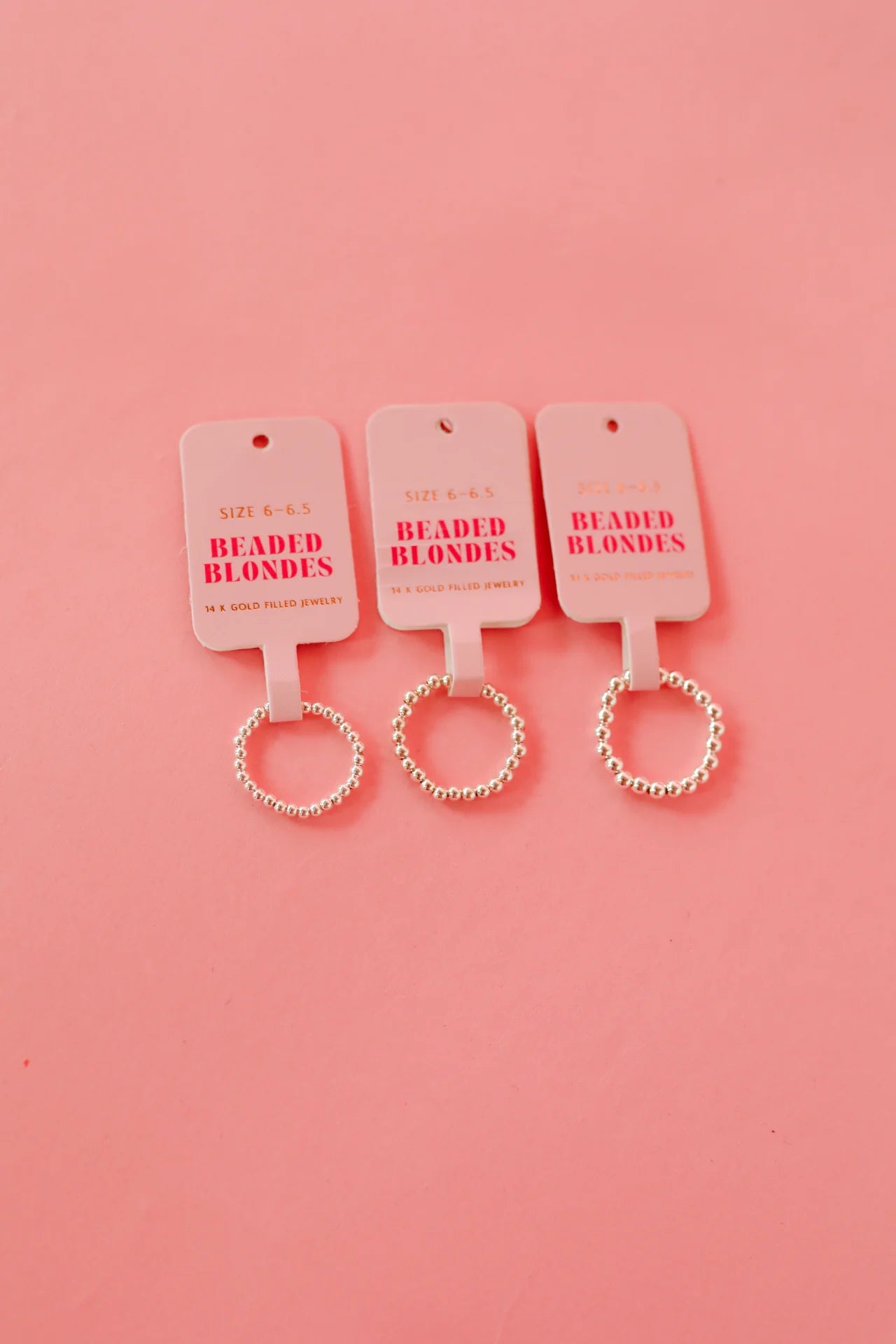 Lauren Beaded Band in Silver