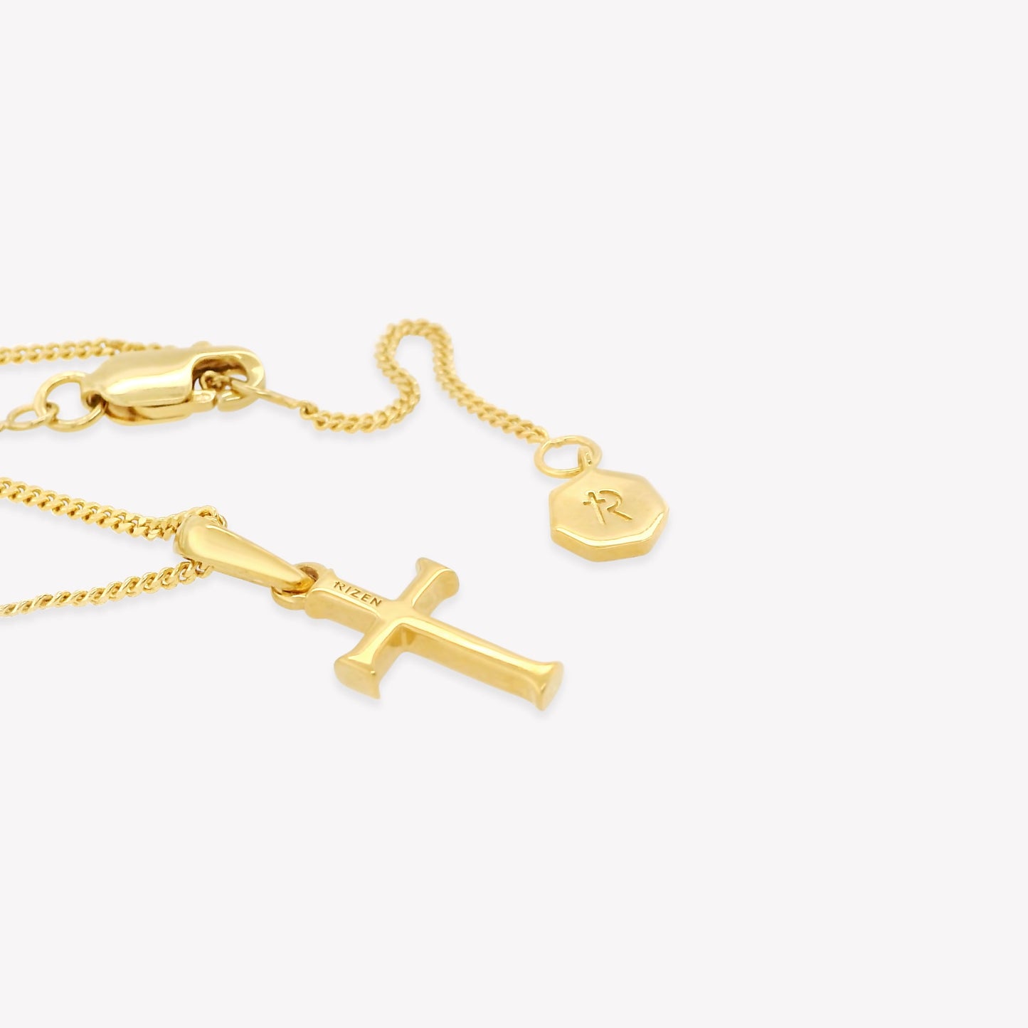 Gold Small Cross Pendant Necklace
