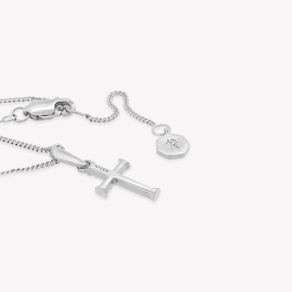 Silver Small Cross Pendant Necklace