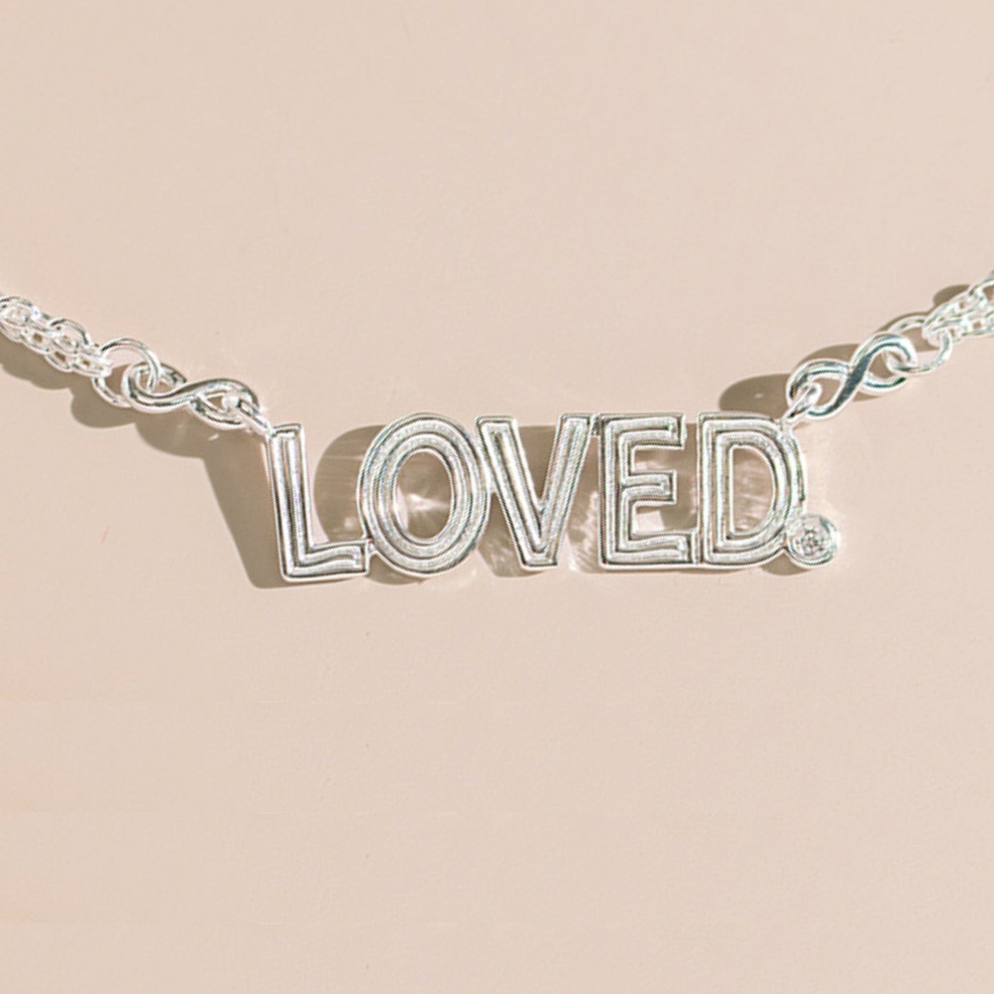 Silver Loved Necklace