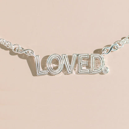 Silver Loved Necklace