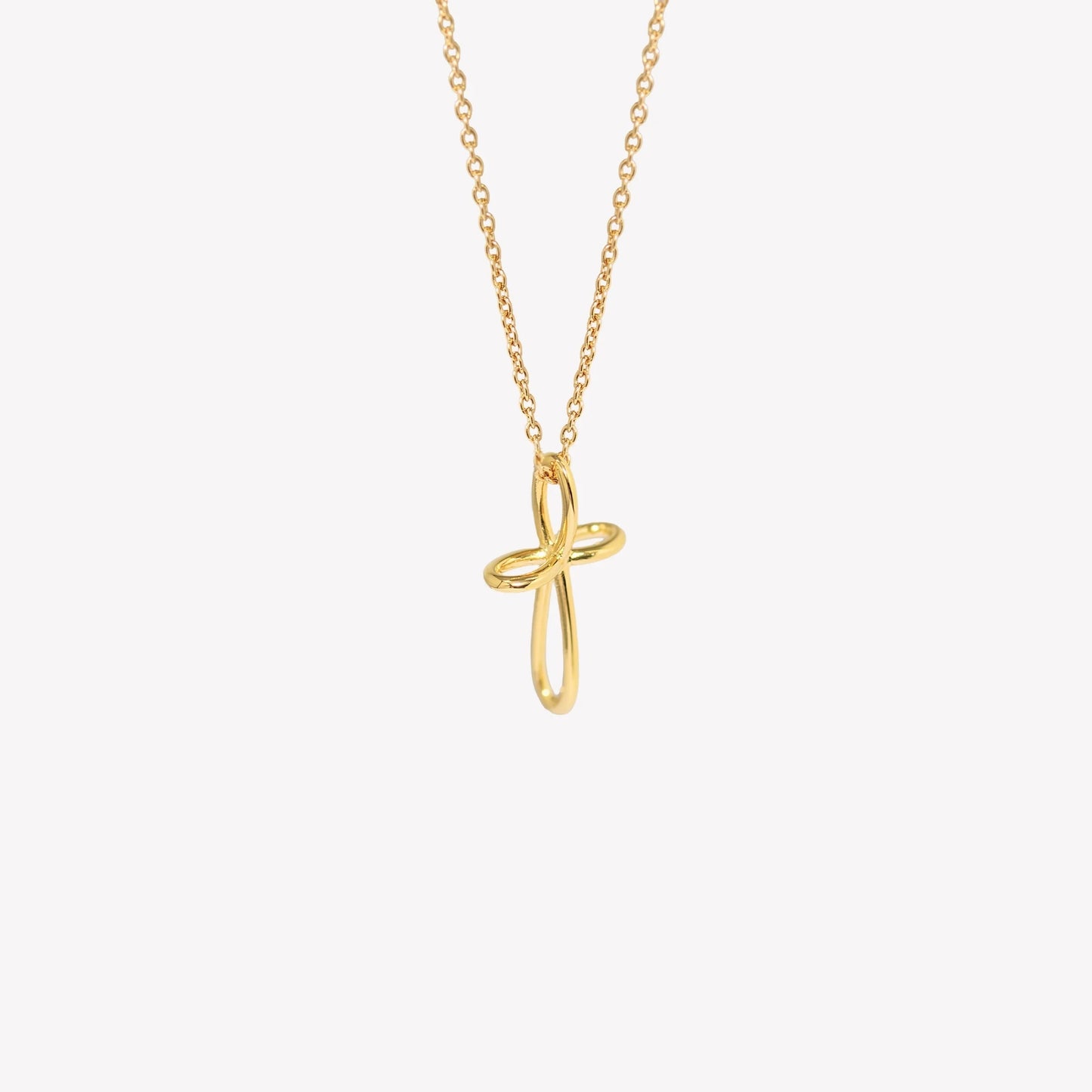 Gold Infinite Hope Cross Necklace