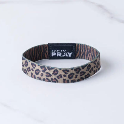 Tap To Pray Wristbands - Safari Leopard