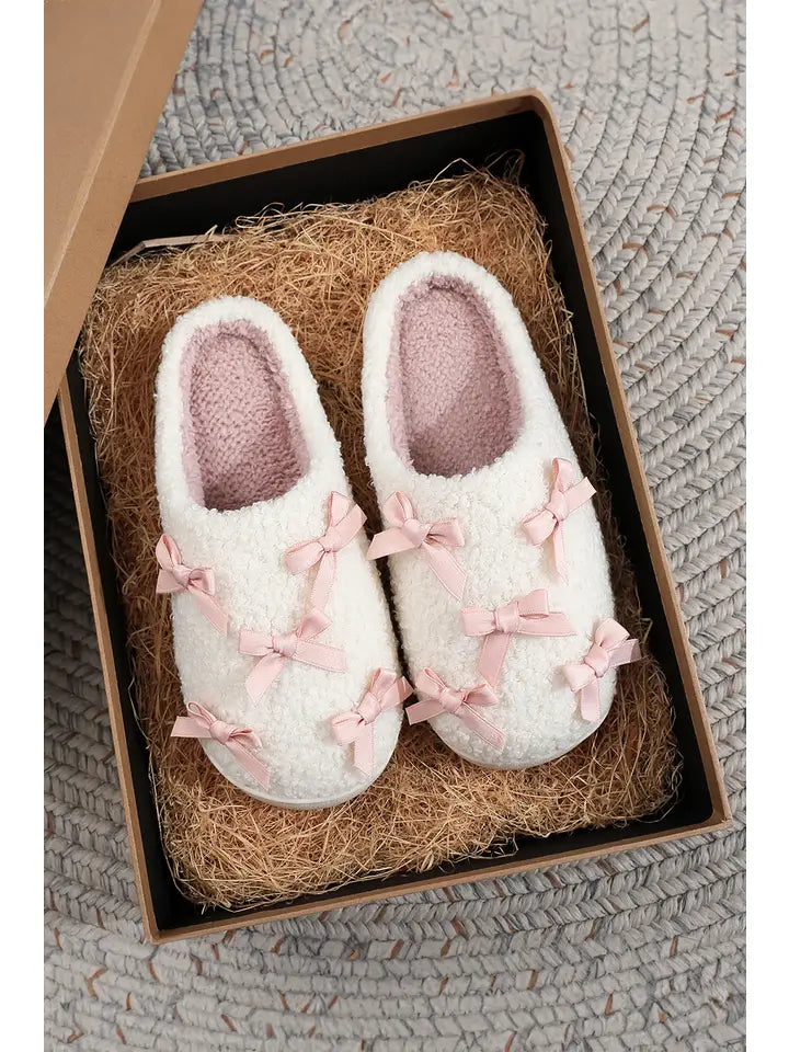 Bow Trim Slippers