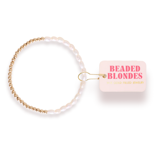 Hannah Pearl Bracelet in Gold