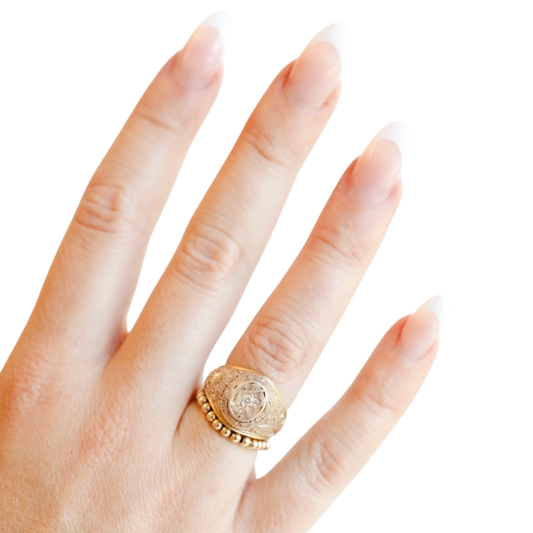 Ella Beaded Band in Gold