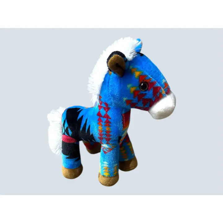PSA-HRS - Small Stuffed Horse - Blue