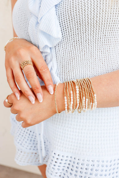 Hannah Pearl Bracelet in Gold