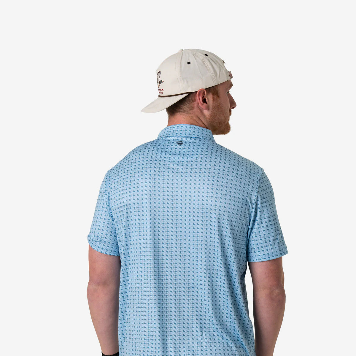 Texas Light Blue Perf Polo