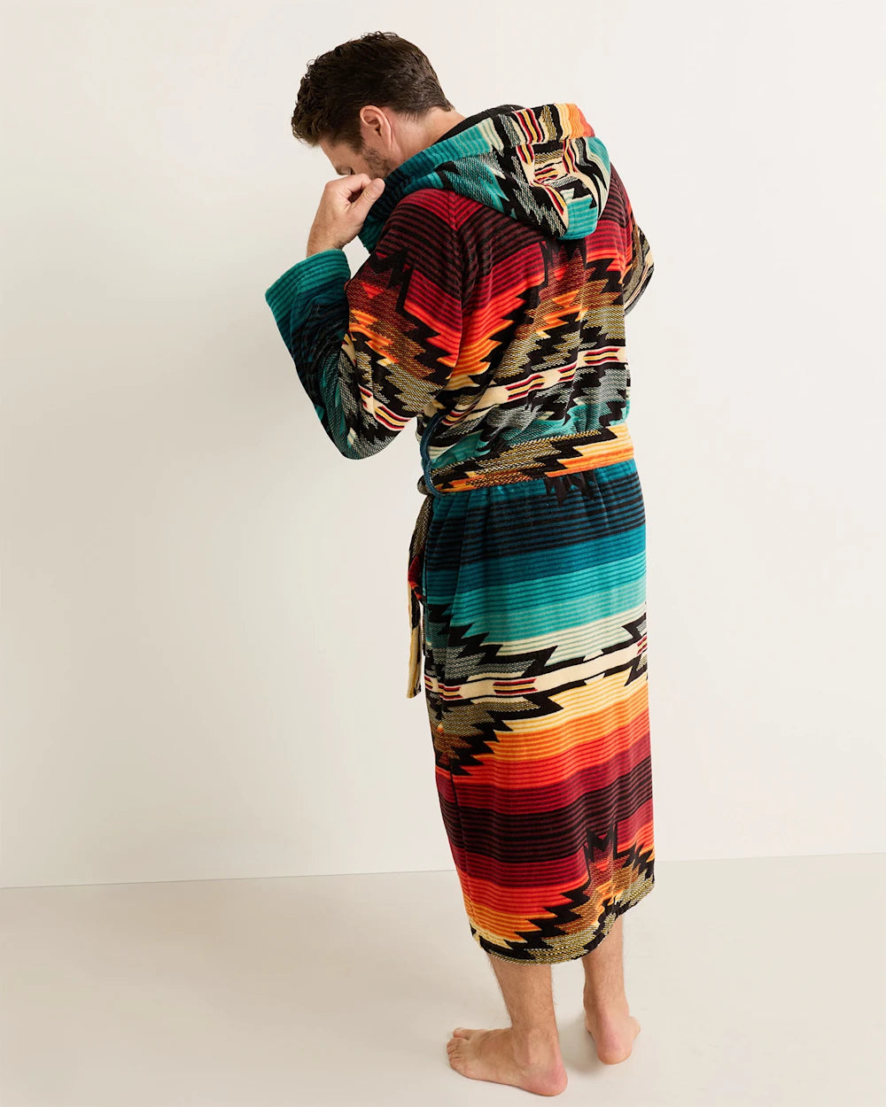 Pendleton Saltillo Sunset Cotton Terry Velour Bathrobe – Unisex Luxury Robe